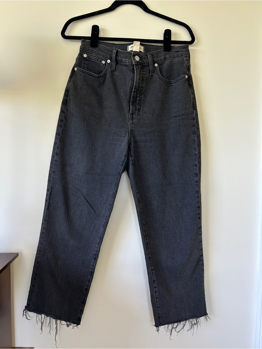 Madewell The Perfect Vintage Straight Jean with Raw Hem